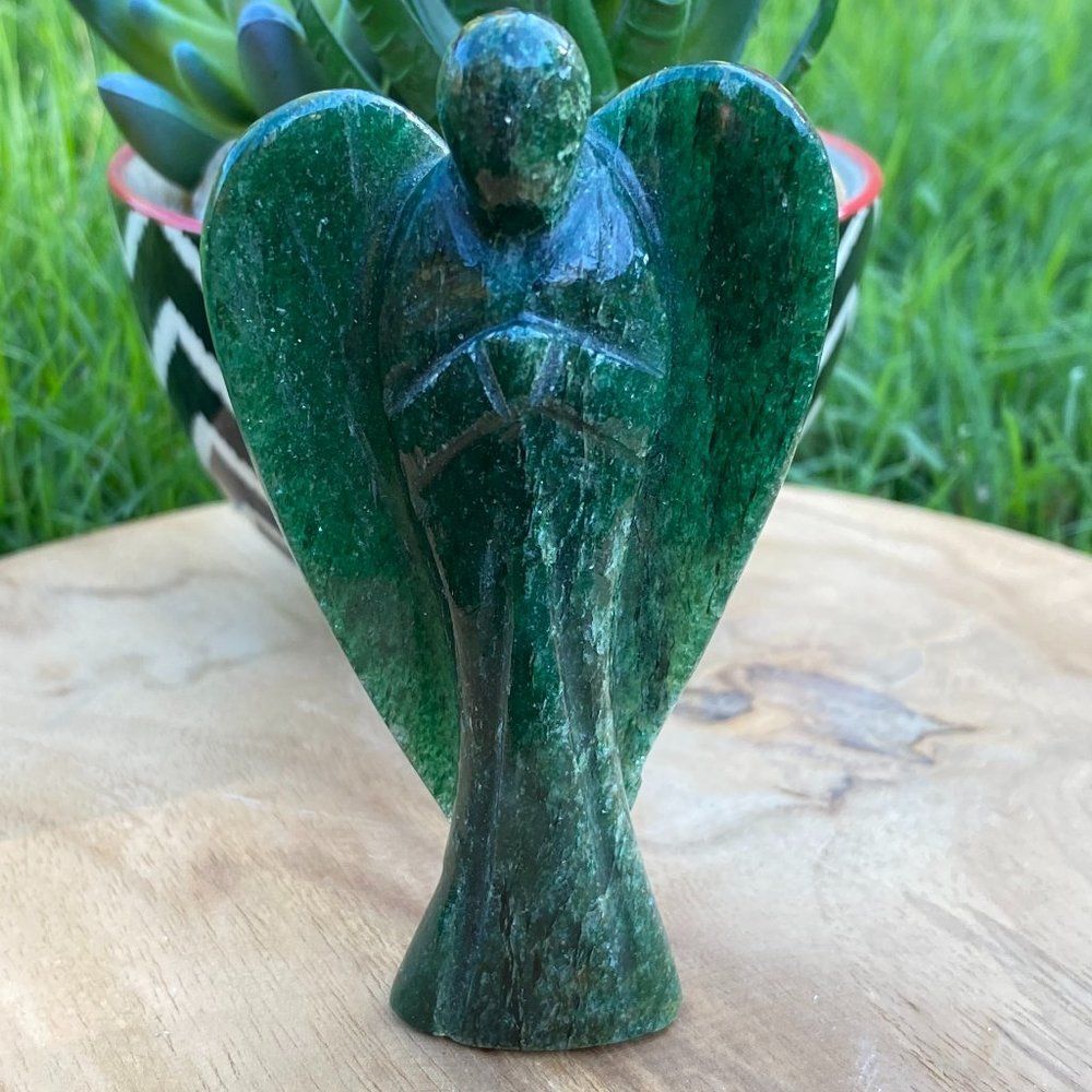 Dark Green Aventurine Angel